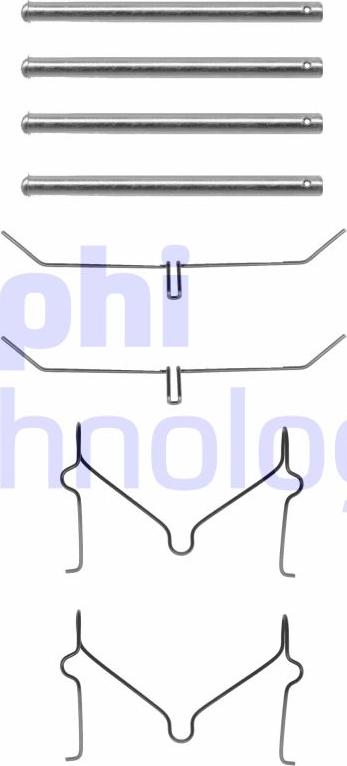 Delphi LX0182 - Set accesorii, placute frana aaoparts.ro