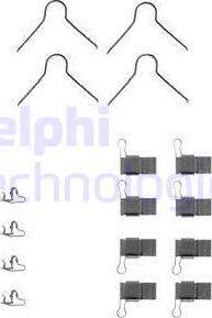 Delphi LX0131 - Set accesorii, placute frana aaoparts.ro