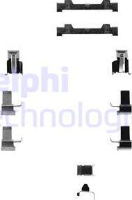 Delphi LX0124 - Set accesorii, placute frana aaoparts.ro