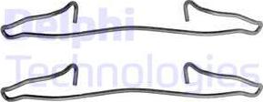 Delphi LX0123 - Set accesorii, placute frana aaoparts.ro