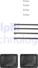 Delphi LX0178 - Set accesorii, placute frana aaoparts.ro