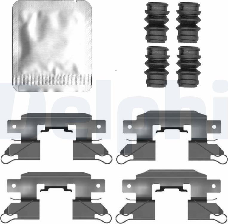 Delphi LX0802 - Set accesorii, placute frana aaoparts.ro