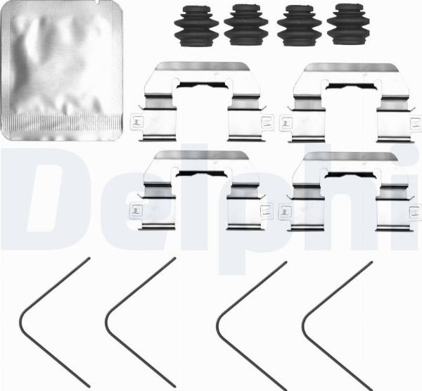 Delphi LX0827 - Set accesorii, placute frana aaoparts.ro