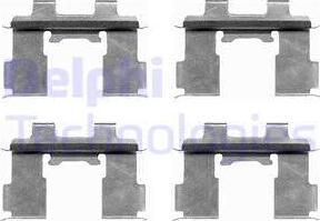 Delphi LX0392 - Set accesorii, placute frana aaoparts.ro