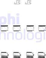 Delphi LX0343 - Set accesorii, placute frana aaoparts.ro