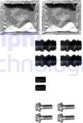 Delphi LX0358 - Set accesorii, placute frana aaoparts.ro