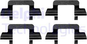 Delphi LX0365 - Set accesorii, placute frana aaoparts.ro