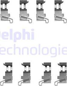 Delphi LX0361 - Set accesorii, placute frana aaoparts.ro