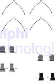 Delphi LX0258 - Set accesorii, placute frana aaoparts.ro