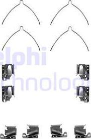 Delphi LX0266 - Set accesorii, placute frana aaoparts.ro