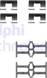 Delphi LX0208 - Set accesorii, placute frana aaoparts.ro