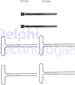 Delphi LX0203 - Set accesorii, placute frana aaoparts.ro