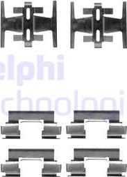 Delphi LX0213 - Set accesorii, placute frana aaoparts.ro