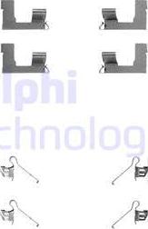 Delphi LX0235 - Set accesorii, placute frana aaoparts.ro