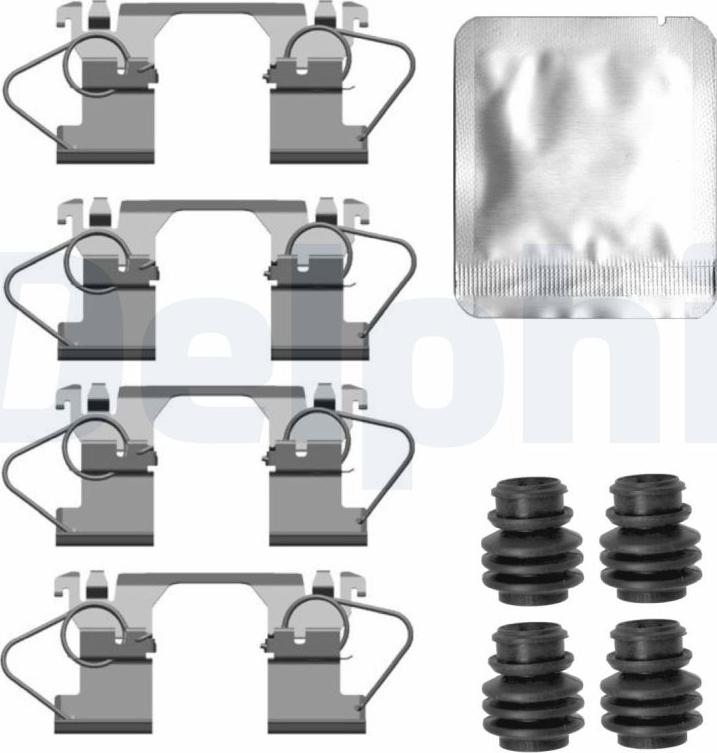 Delphi LX0744 - Set accesorii, placute frana aaoparts.ro