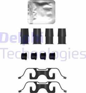 Delphi LX0755 - Set accesorii, placute frana aaoparts.ro