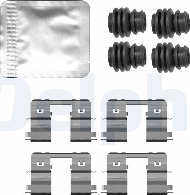 Delphi LX0789 - Set accesorii, placute frana aaoparts.ro