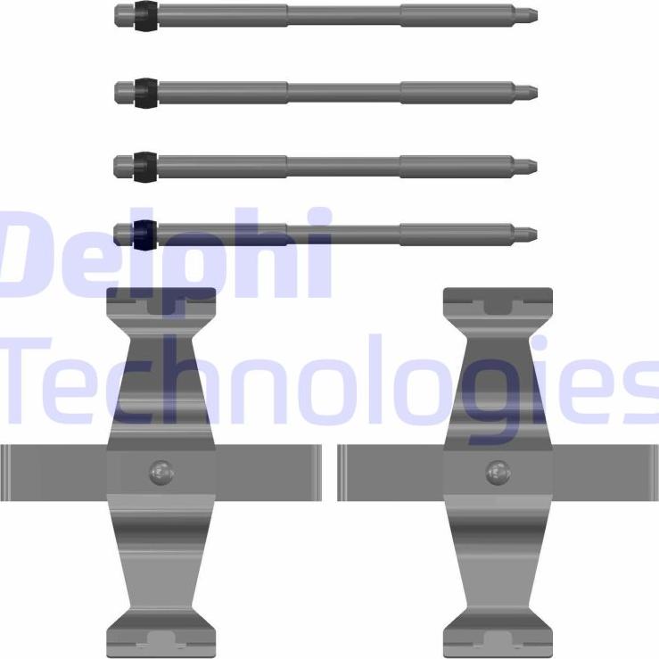 Delphi LX0785 - Set accesorii, placute frana aaoparts.ro