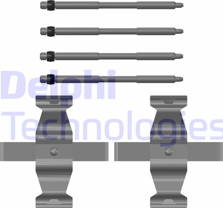 Delphi LX0782 - Set accesorii, placute frana aaoparts.ro
