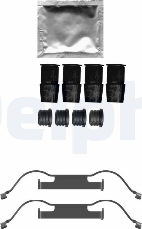 Delphi LX0733 - Set accesorii, placute frana aaoparts.ro