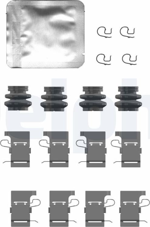 Delphi LX0732 - Set accesorii, placute frana aaoparts.ro