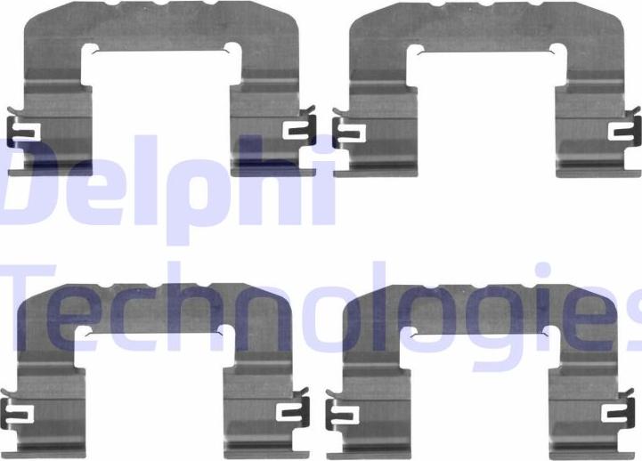 Delphi LX0725 - Set accesorii, placute frana aaoparts.ro