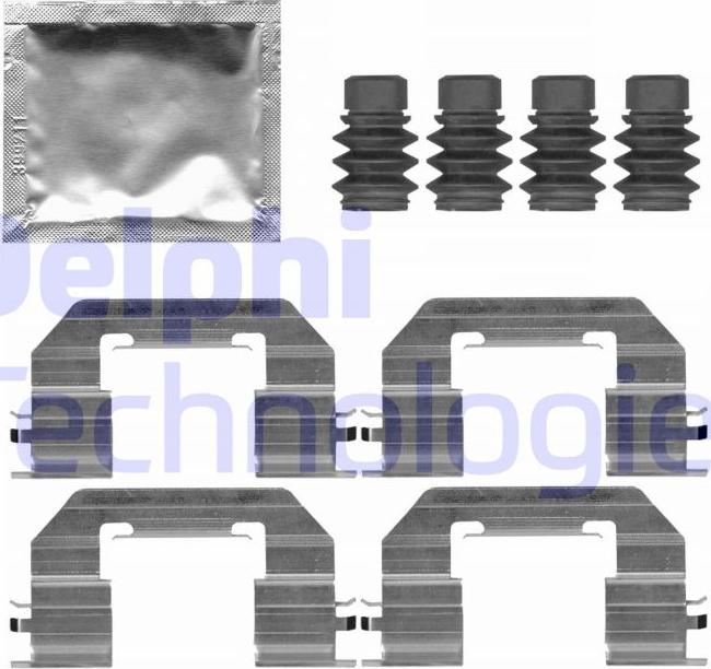 Delphi LX0721 - Set accesorii, placute frana aaoparts.ro
