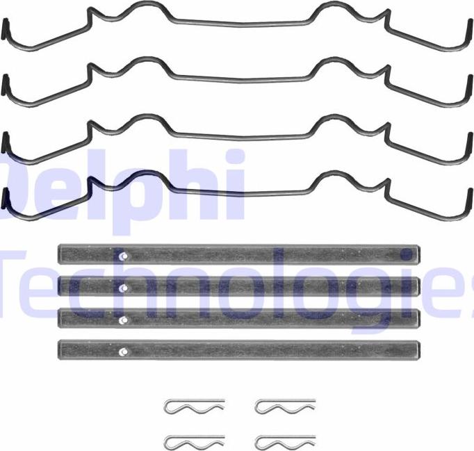 Delphi LX0722 - Set accesorii, placute frana aaoparts.ro