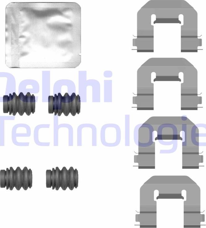 Delphi LX0774 - Set accesorii, placute frana aaoparts.ro