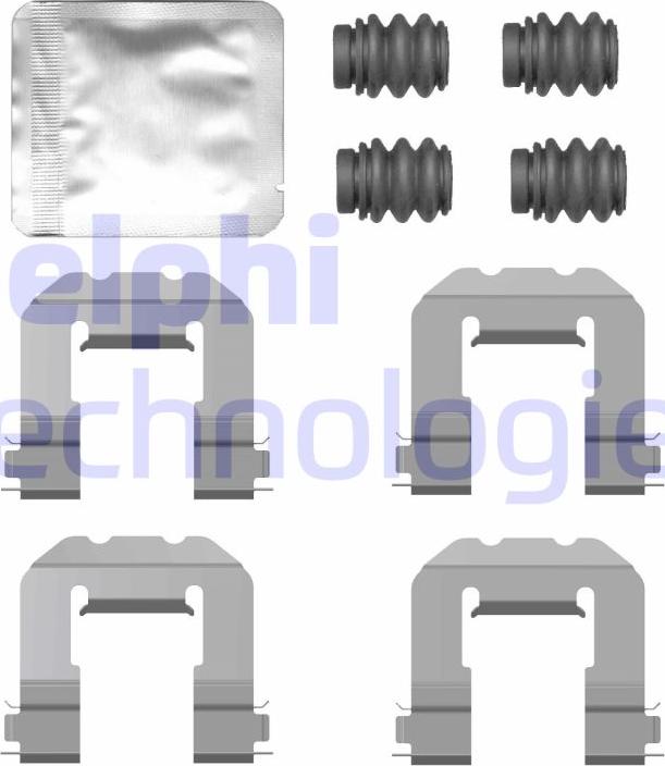 Delphi LX0775 - Set accesorii, placute frana aaoparts.ro