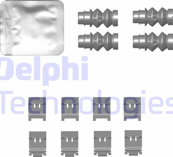 Delphi LX0772 - Set accesorii, placute frana aaoparts.ro