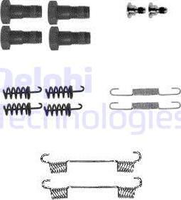 Delphi LY1395 - Set accesorii, saboti frana parcare aaoparts.ro