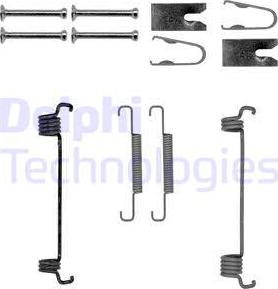 Delphi LY1350 - Set accesorii, saboti frana parcare aaoparts.ro