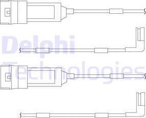 Delphi LZ0114 - Senzor de avertizare,uzura placute de frana aaoparts.ro