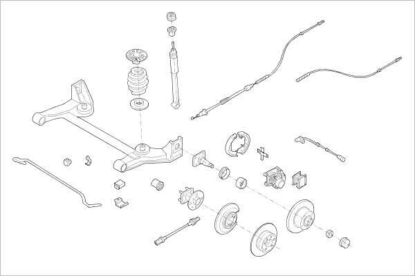 Delphi OE-OPEL-000001006-R - Suspensie roata aaoparts.ro