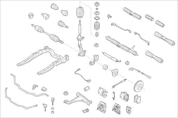 Delphi OE-OPEL-000001012-F - Suspensie roata aaoparts.ro