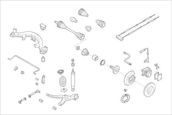 Delphi OE-OPEL-000001223-R - Suspensie roata aaoparts.ro