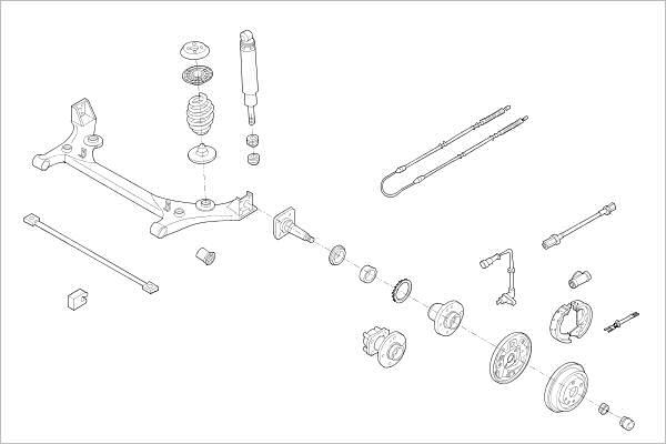 Delphi OE-OPEL-000013549-R - Suspensie roata aaoparts.ro