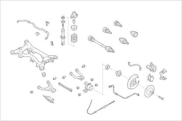 Delphi OE-VW-000015535-R - Suspensie roata aaoparts.ro