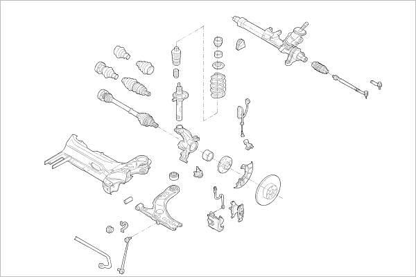 Delphi OE-VW-000014725-F - Suspensie roata aaoparts.ro