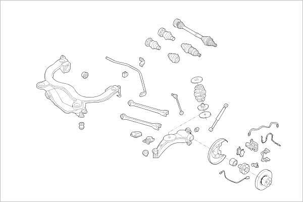 Delphi OE-VW-000015463-R - Suspensie roata aaoparts.ro