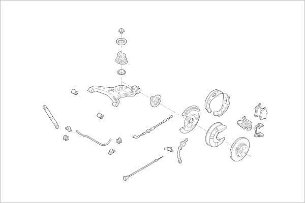 Delphi OE-VW-000017272-R - Suspensie roata aaoparts.ro
