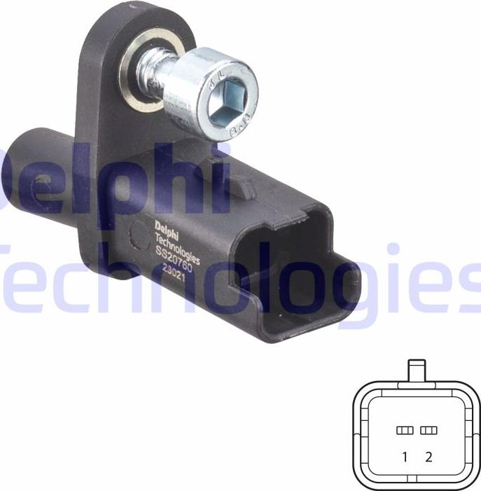 Delphi SS20760 - Senzor,turatie roata aaoparts.ro