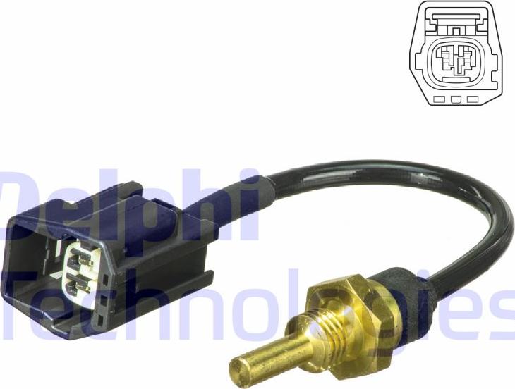 Delphi TS10493 - Senzor,temperatura lichid de racire aaoparts.ro