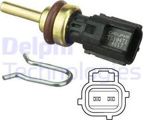 Delphi TS10471 - Senzor,temperatura lichid de racire aaoparts.ro