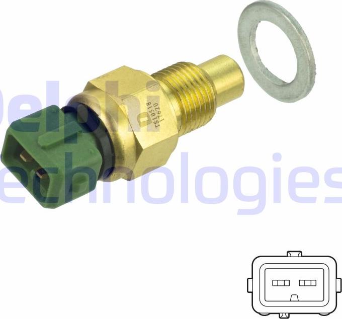 Delphi TS10518 - Senzor,temperatura lichid de racire aaoparts.ro