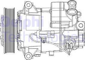 Delphi TSP0155947 - Compresor, climatizare aaoparts.ro