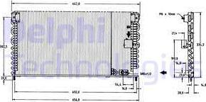 Delphi TSP0225149 - Condensator, climatizare aaoparts.ro