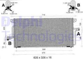 Delphi TSP0225336 - Condensator, climatizare aaoparts.ro