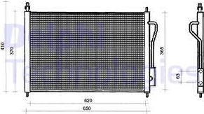 Delphi TSP0225218 - Condensator, climatizare aaoparts.ro